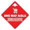 Signmission One Way Aisle Non-Slip Floor Graphic, 3PK, 16 in L, 16 in H, FD-X-16-3PK-99979 FD-X-16-3PK-99979 - alternate 1